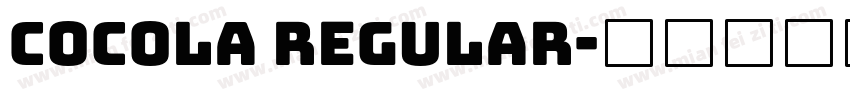 Cocola Regular字体转换